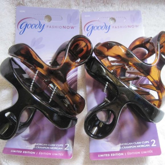2 Goody Morgan Claw Clips Large Thick Hair Deep Teeth Fashionow Limited Edition - Picture 12 of 13
